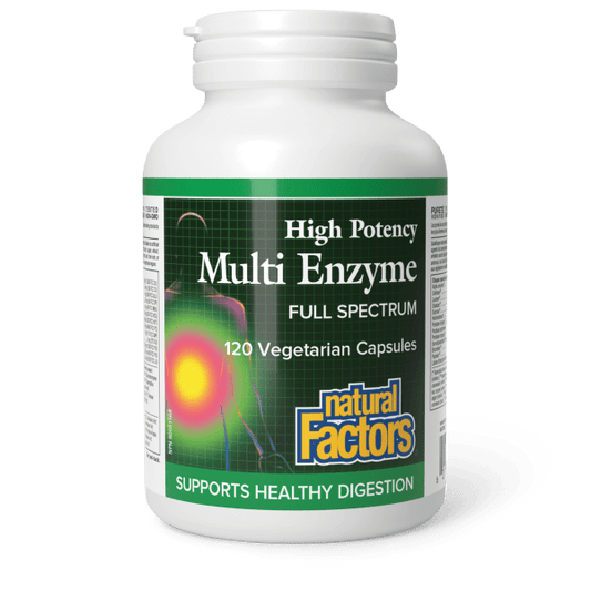 Multi Enzyme High Potency Full Spectrum 120 Vegetarian Capsules