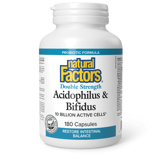 Acidophilus & Bifidus Double Strength 10 Billion Active Cells 180 Capsules