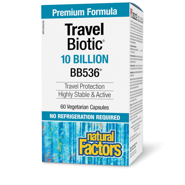 Travel Biotic BB536 10 Billion 60 Vegetarian Capsules
