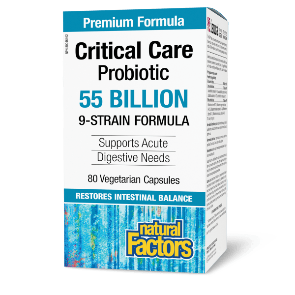 Critical Care Probiotic 55 Billion Live Probiotic Cultures 30 Vegetarian Capsules