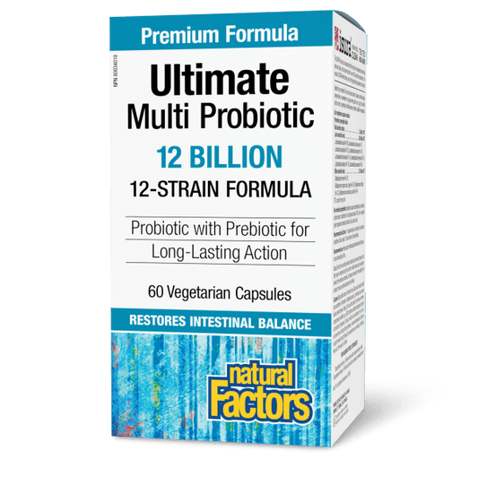 Ultimate Multi Probiotic 12 Billion Live Probiotic Cultures 60 Vegetarian Capsules
