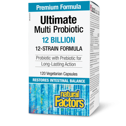 Ultimate Multi Probiotic 12 Billion Live Probiotic Cultures 120 Vegetarian Capsules