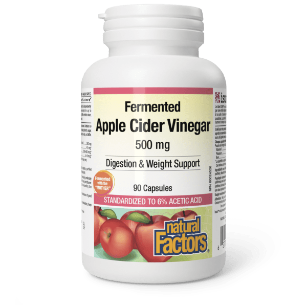 Fermented Apple Cider Vinegar 500 mg 90 Capsules