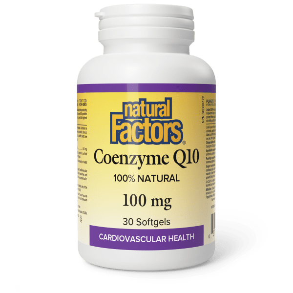 Coenzyme Q10 100 % Natural 100 mg 30 Softgels