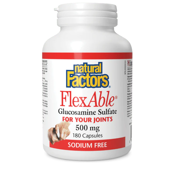 FlexAble Glucosamine Sulfate 500 mg, 180 Capsules