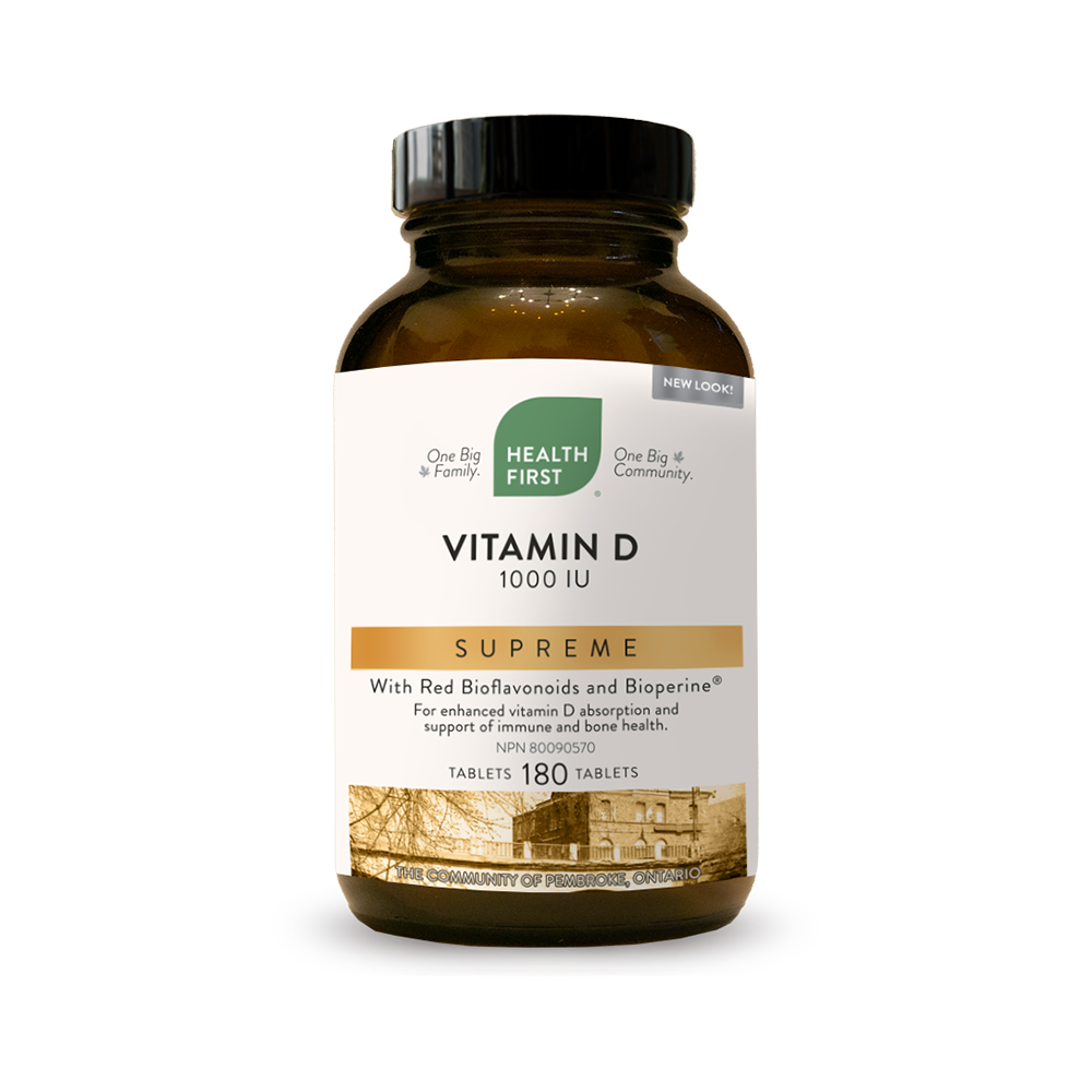 Vitamin D Supreme 1000 IU-180 Capsules