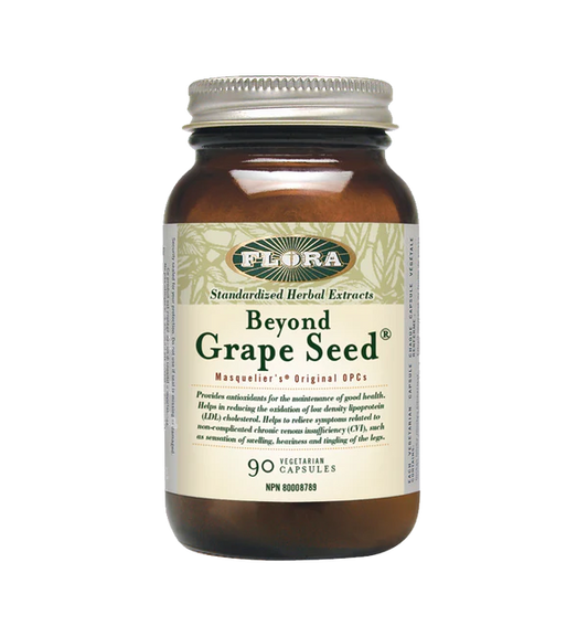 Beyond Grape Seed | Super pépins de raisin, 90 Vegetarian Capsules  - FLORA