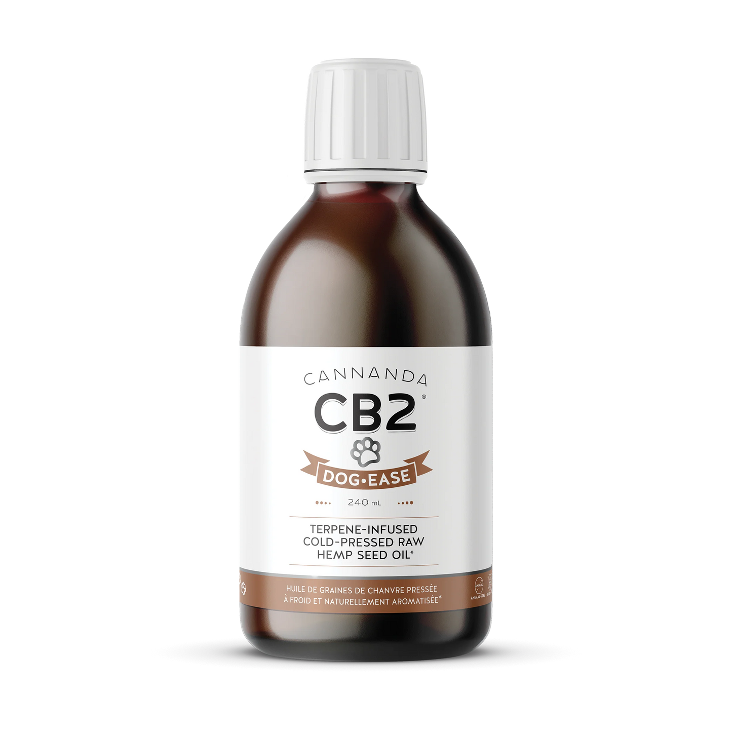 CB2 DOG-EASE HEMP SEED OIL, 240ML (FEATURING BETA-CARYOPHYLLENE) - Cannanda