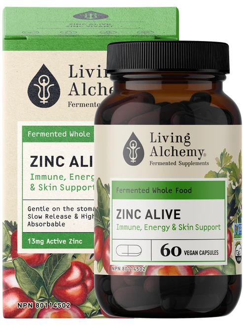 Living Alchemy Zinc Alive – Whole-Food Zinc Complex 60s