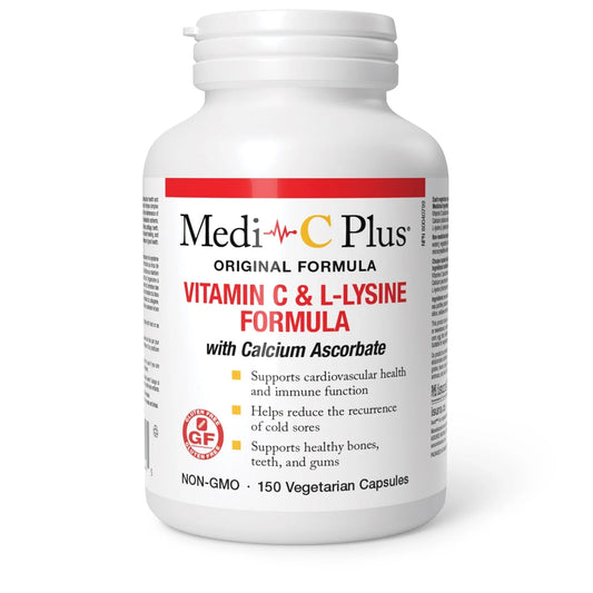 Medi-C Plus Vitamin C & L-Lysine Formula 150 caps