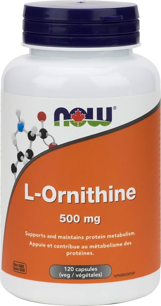 NOW® L-Ornithine 500 mg Veg Capsules 120s