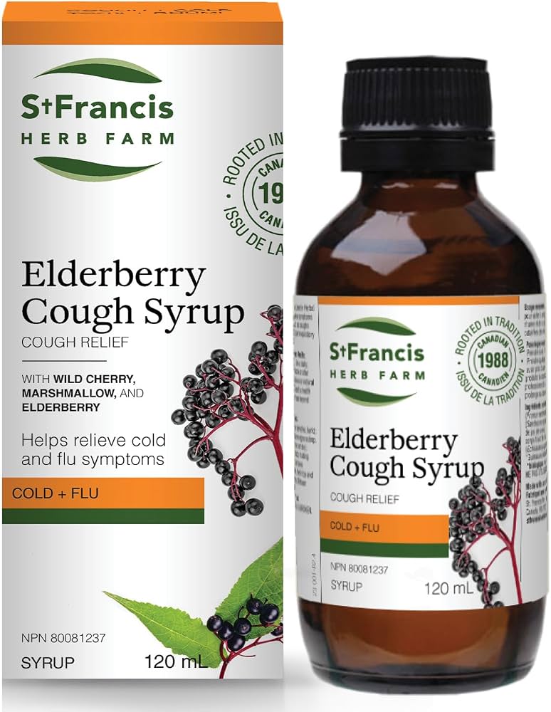 St. Francis Herb Farm Elderberry Cough Syrup – 120 mL