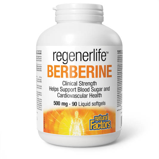 Natural Factors Berberine 500 mg 90 Liquid Softgels