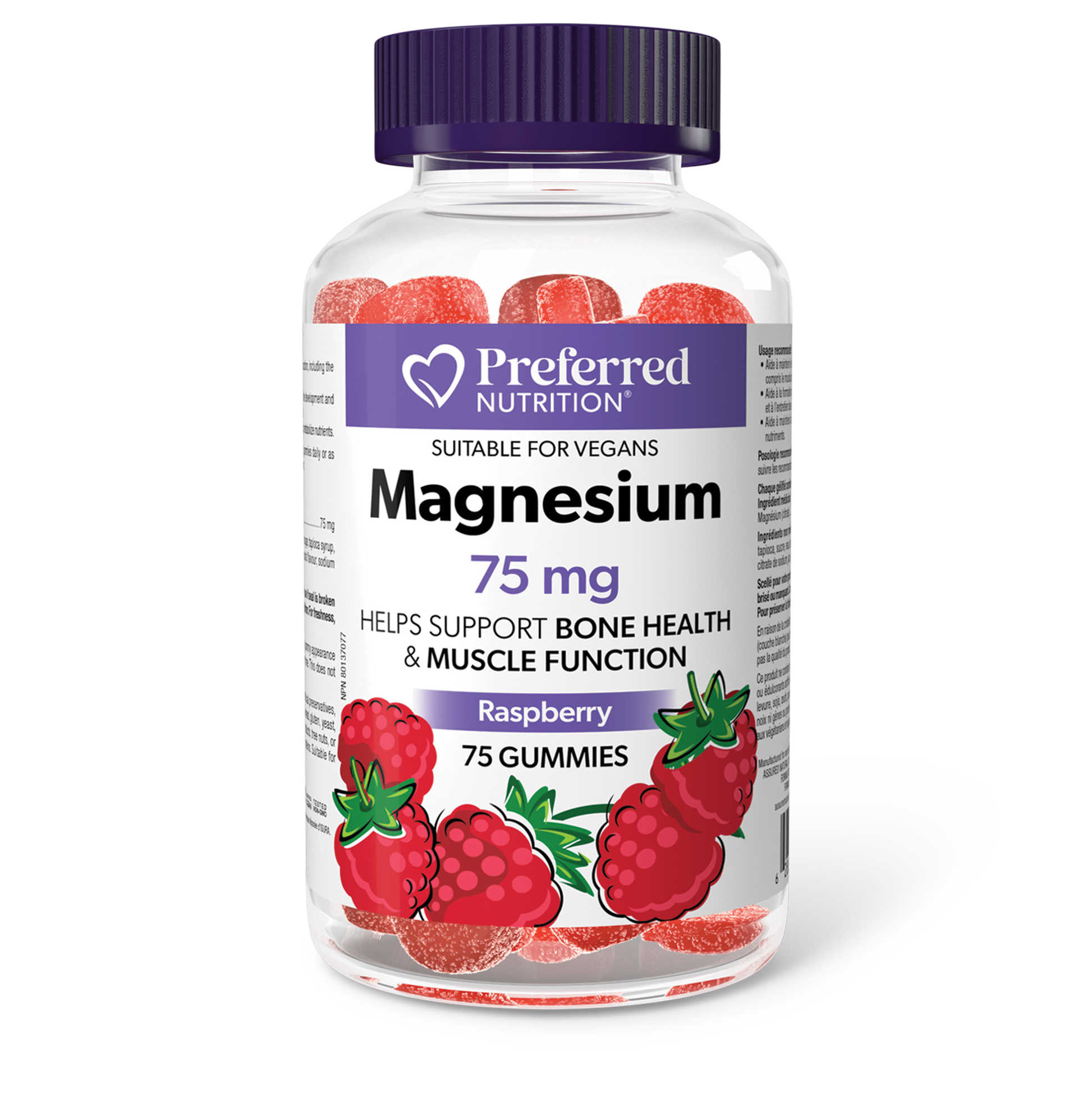 Preferred Nutrition® Magnesium 75 mg 75 Gummies Raspberry