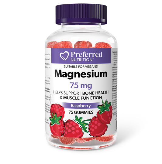 Preferred Nutrition® Magnesium 75 mg 75 Gummies Raspberry