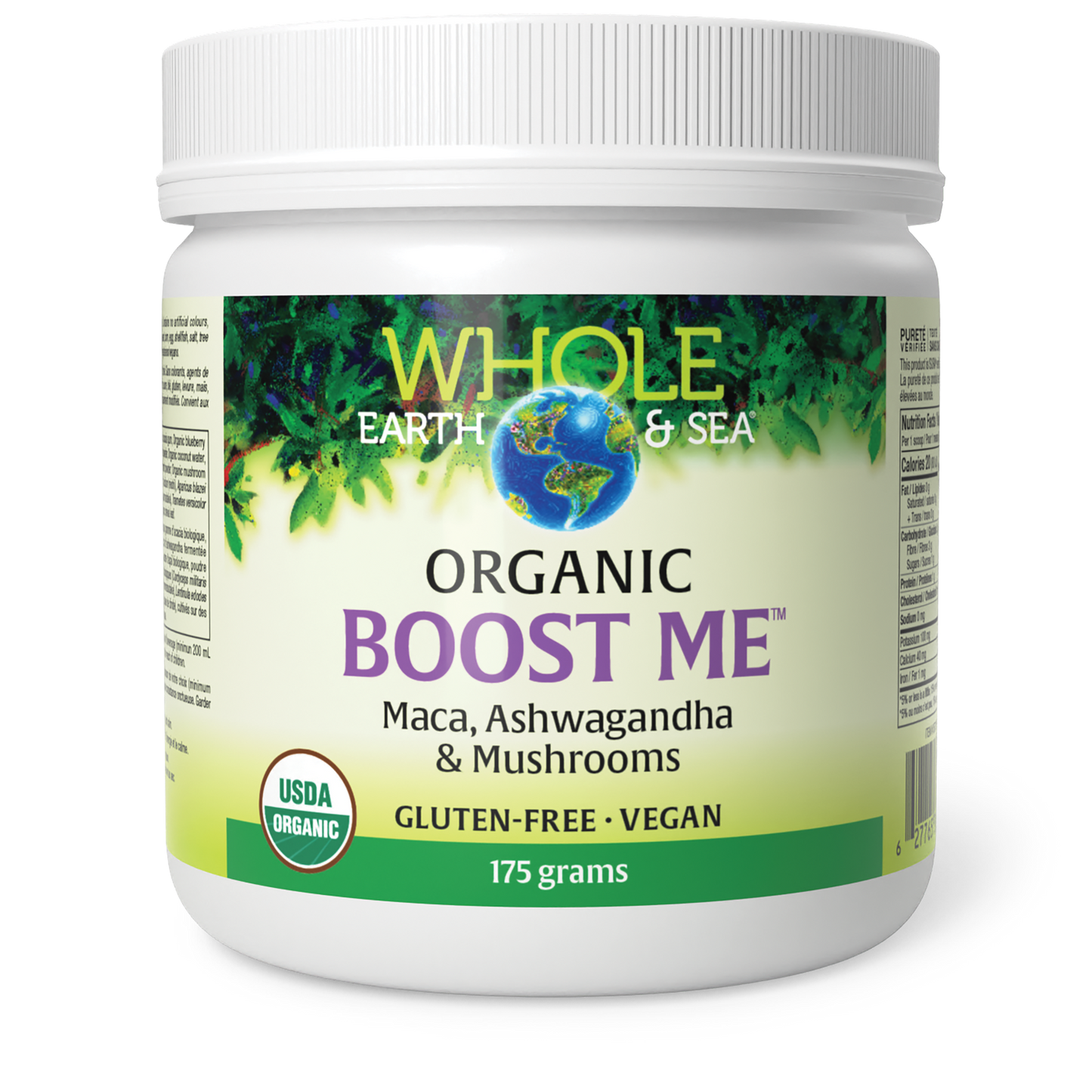 Whole Earth & Sea® Boost Me™ Maca, Ashwagandha & Mushrooms 175 g Powder Maca, Ashwagandha & Mushrooms