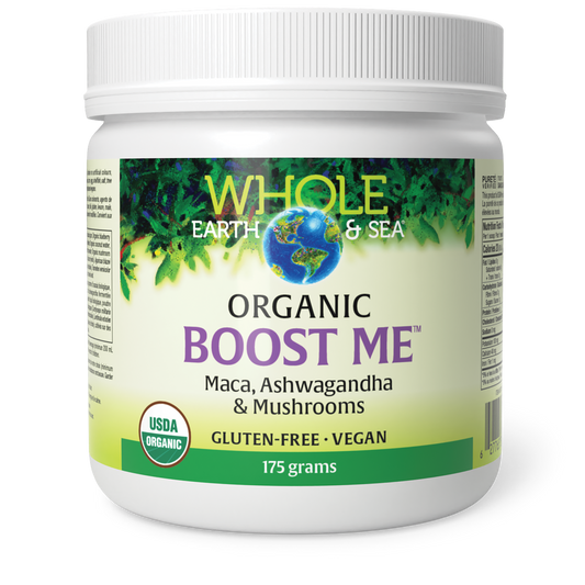 Whole Earth & Sea® Boost Me™ Maca, Ashwagandha & Mushrooms 175 g Powder Maca, Ashwagandha & Mushrooms
