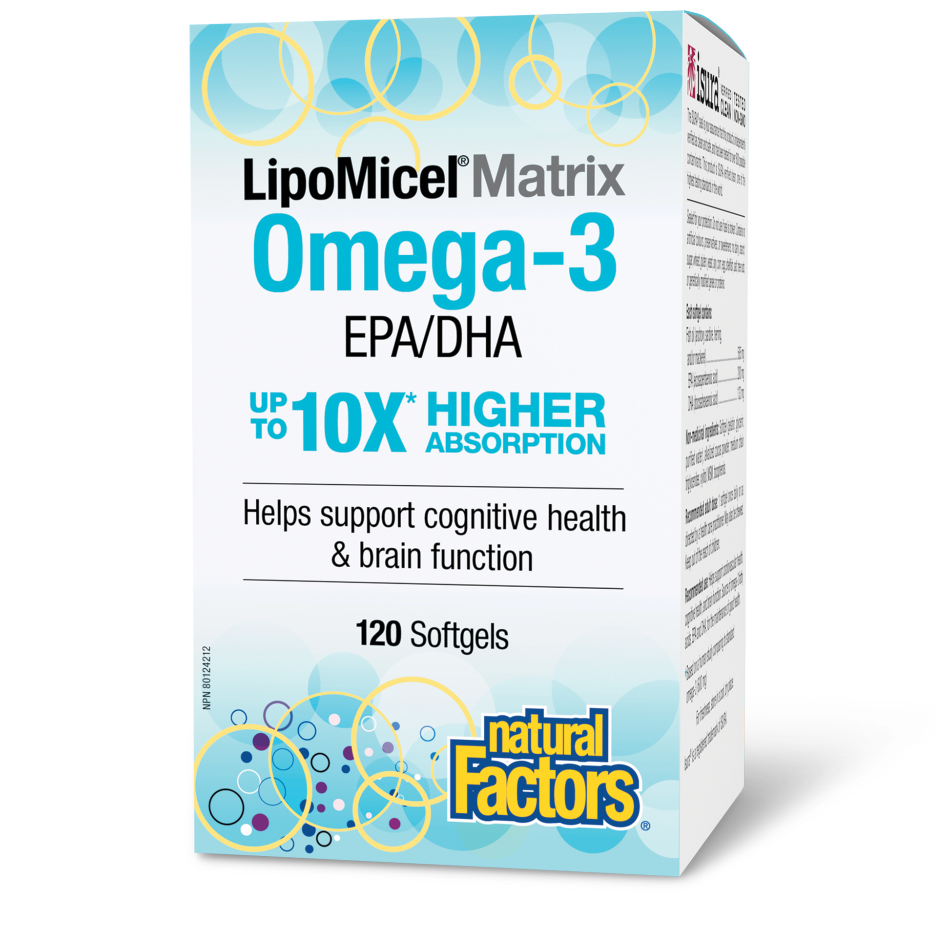 Natural Factors LipoMicel® Matrix Omega-3 EPA/DHA 500 mg 120 Softgels