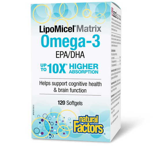 Natural Factors LipoMicel® Matrix Omega-3 EPA/DHA 500 mg 120 Softgels