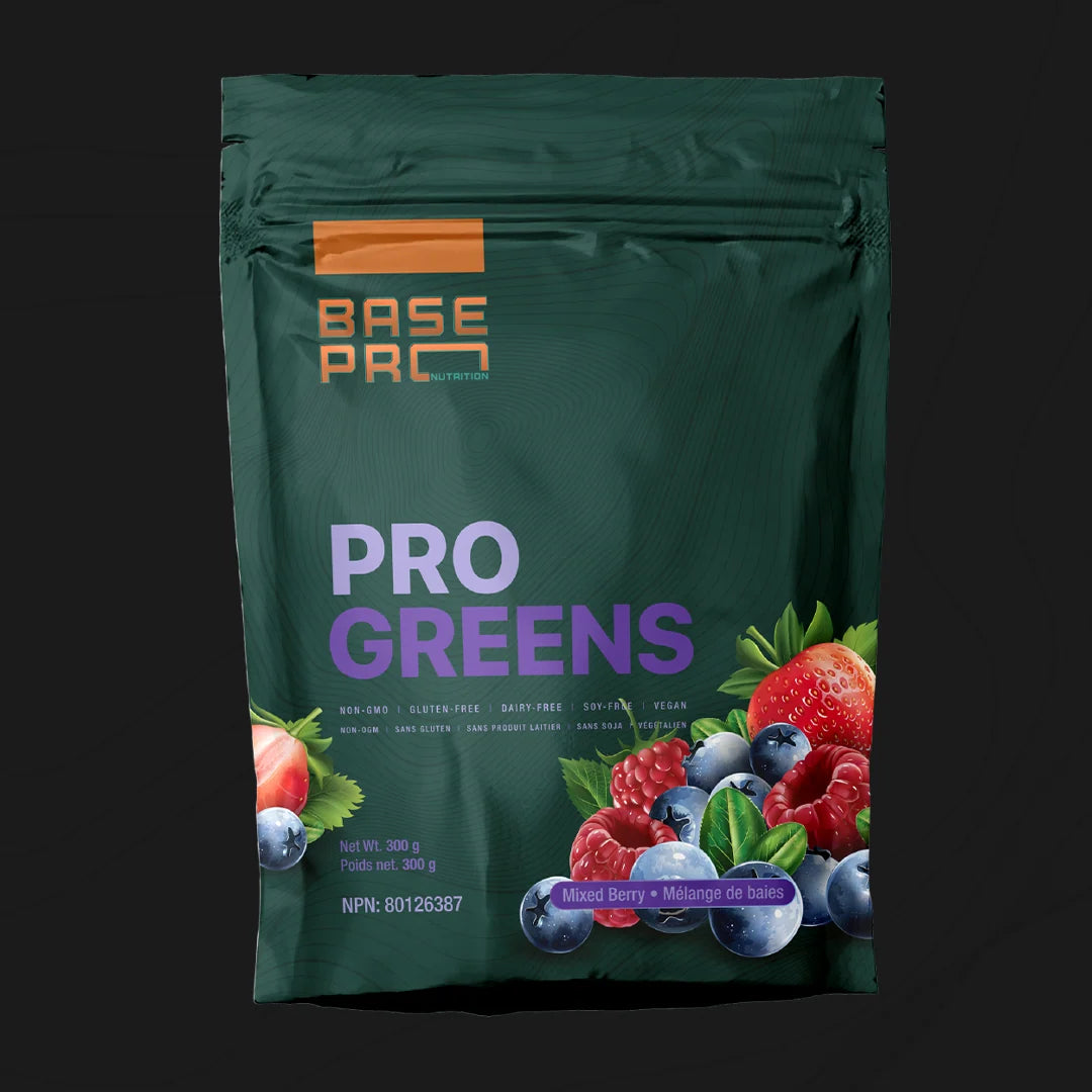 Base Pro Nutrition Pro Greens – Mixed Berry Greens Powder