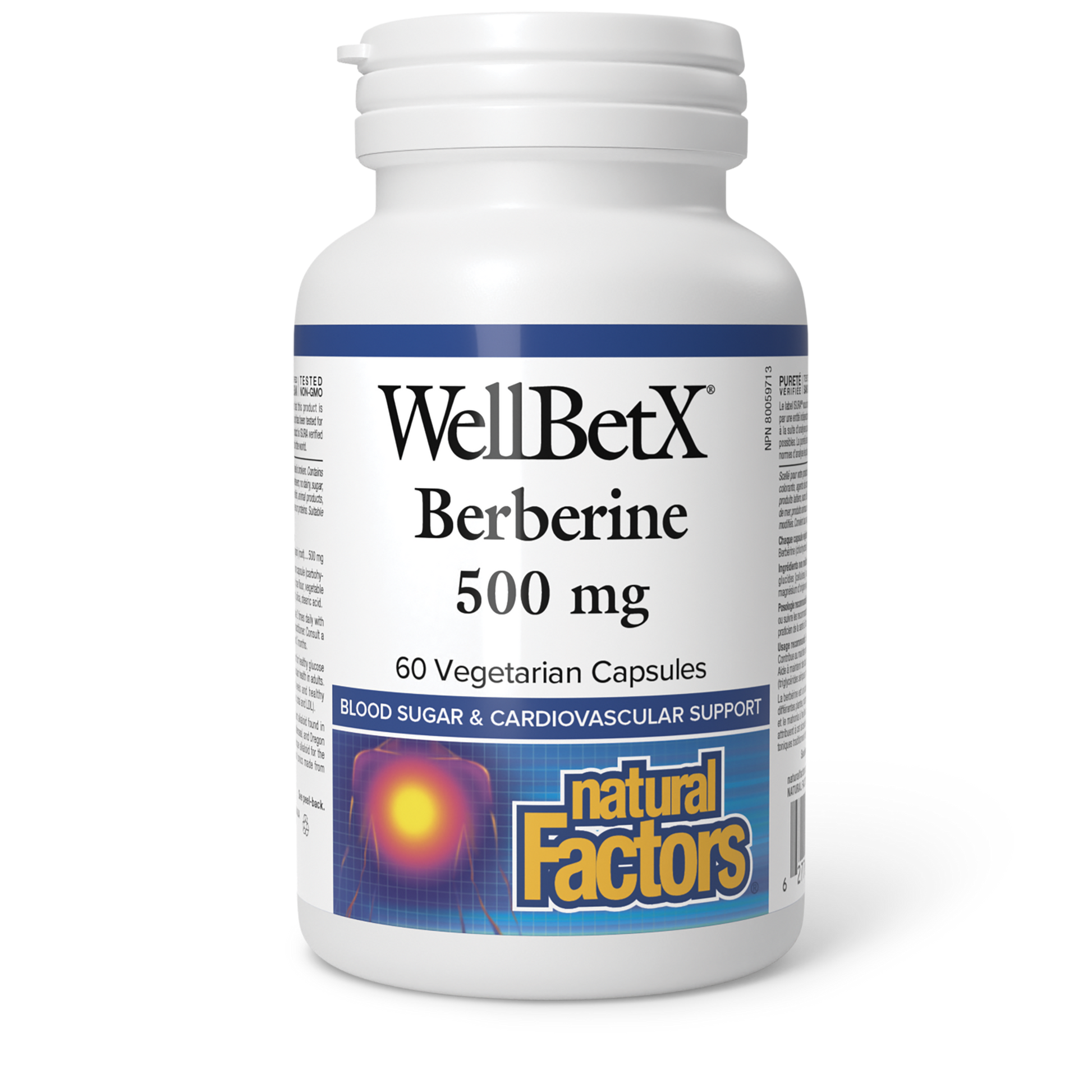Natural Factors Berberine 500 mg 60 Vegetarian Capsules