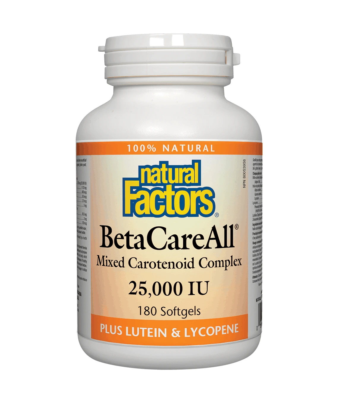 BetaCareAll 25,000 IU, 180 sglssgls- Natural Factors