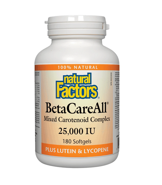 BetaCareAll 25,000 IU, 180 sglssgls- Natural Factors