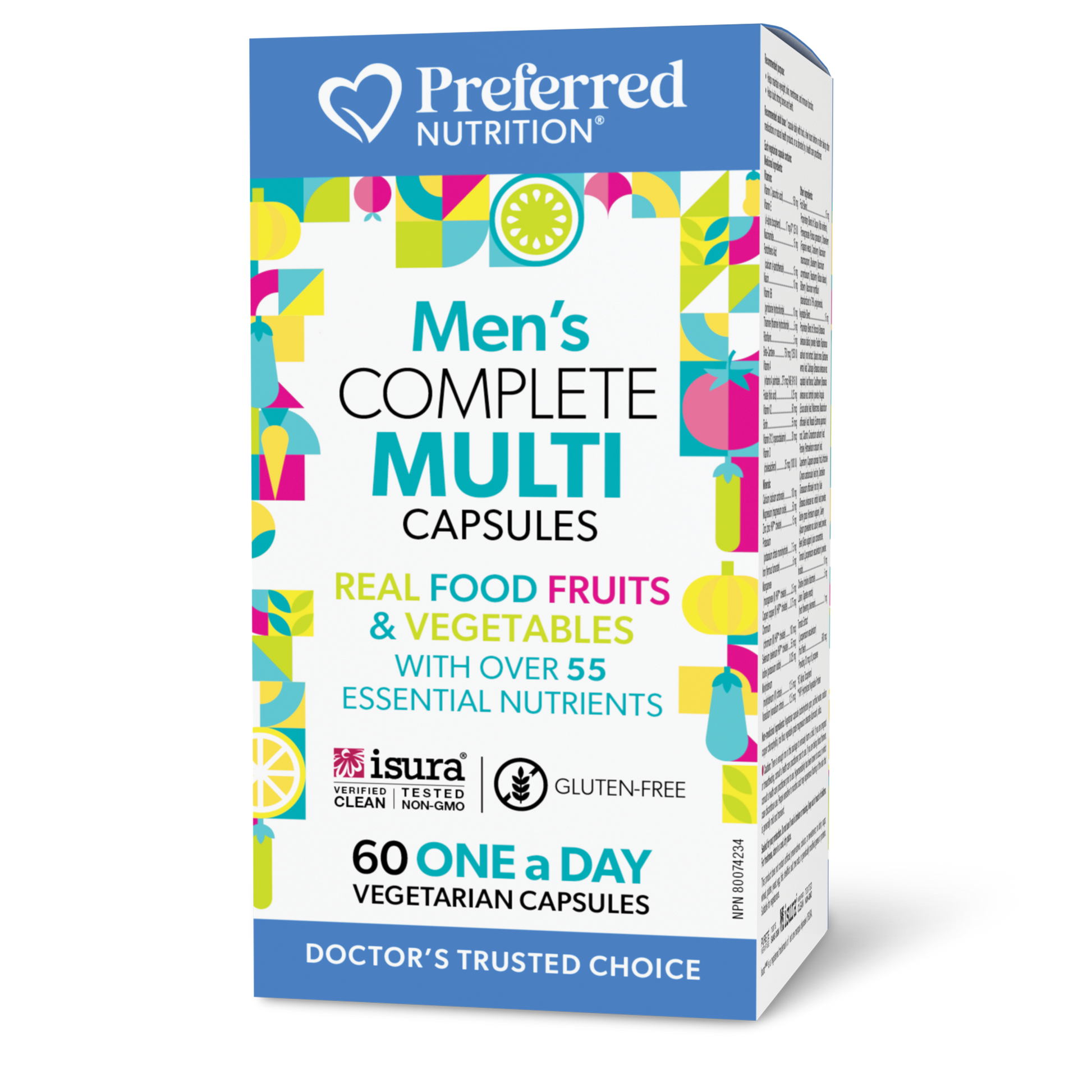 Preferred Nutrition® Men’s Complete Multi 60 Vegetarian Capsules