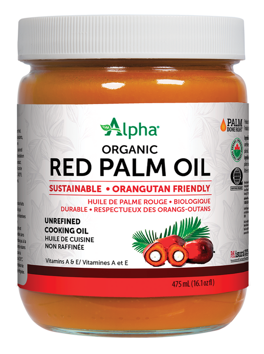 Alpha® Health Alpha® Organic Red Palm Oil plastic jar 475 mL Liquid