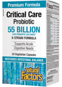 Natural Factors Critical Care Probiotic 55 Billion - 30 V-Caps