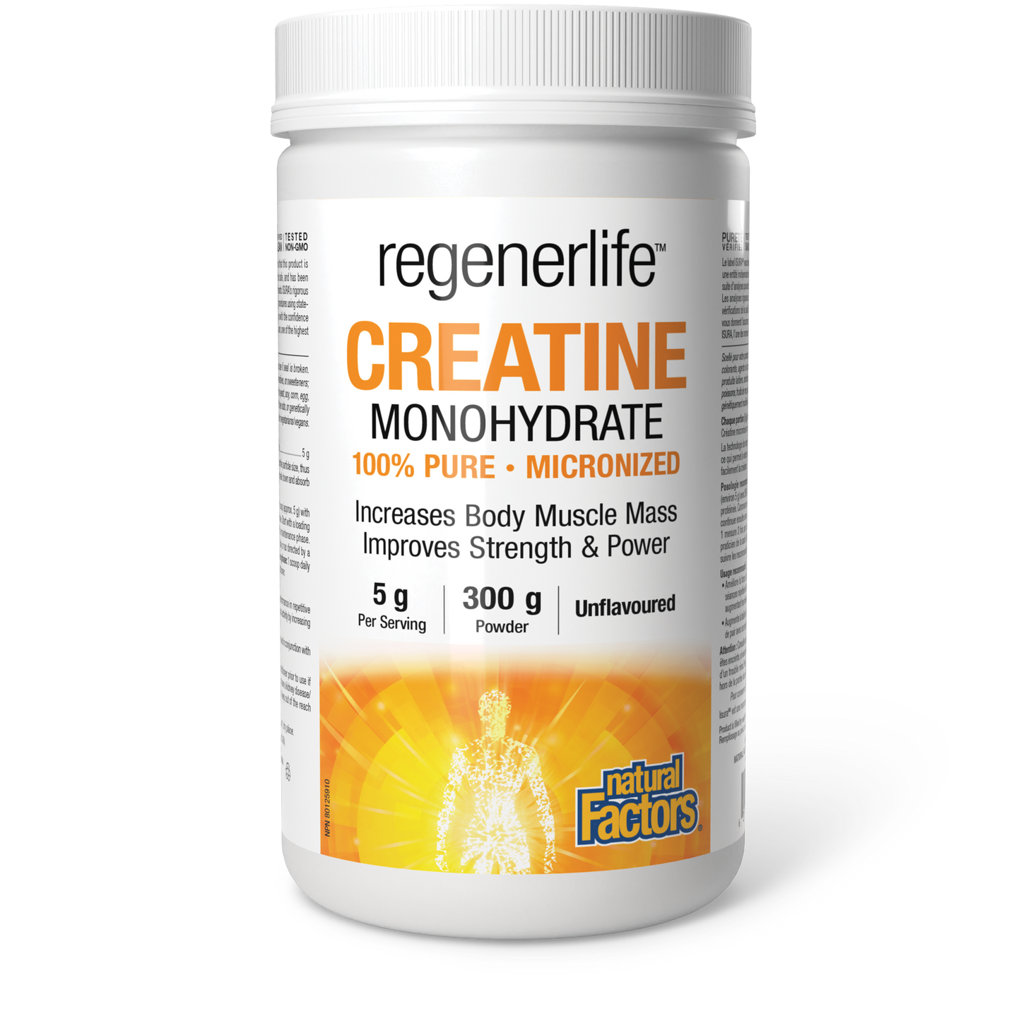 Natural Factors Creatine Monohydrate 5 g 300 g Powder Unflavoured