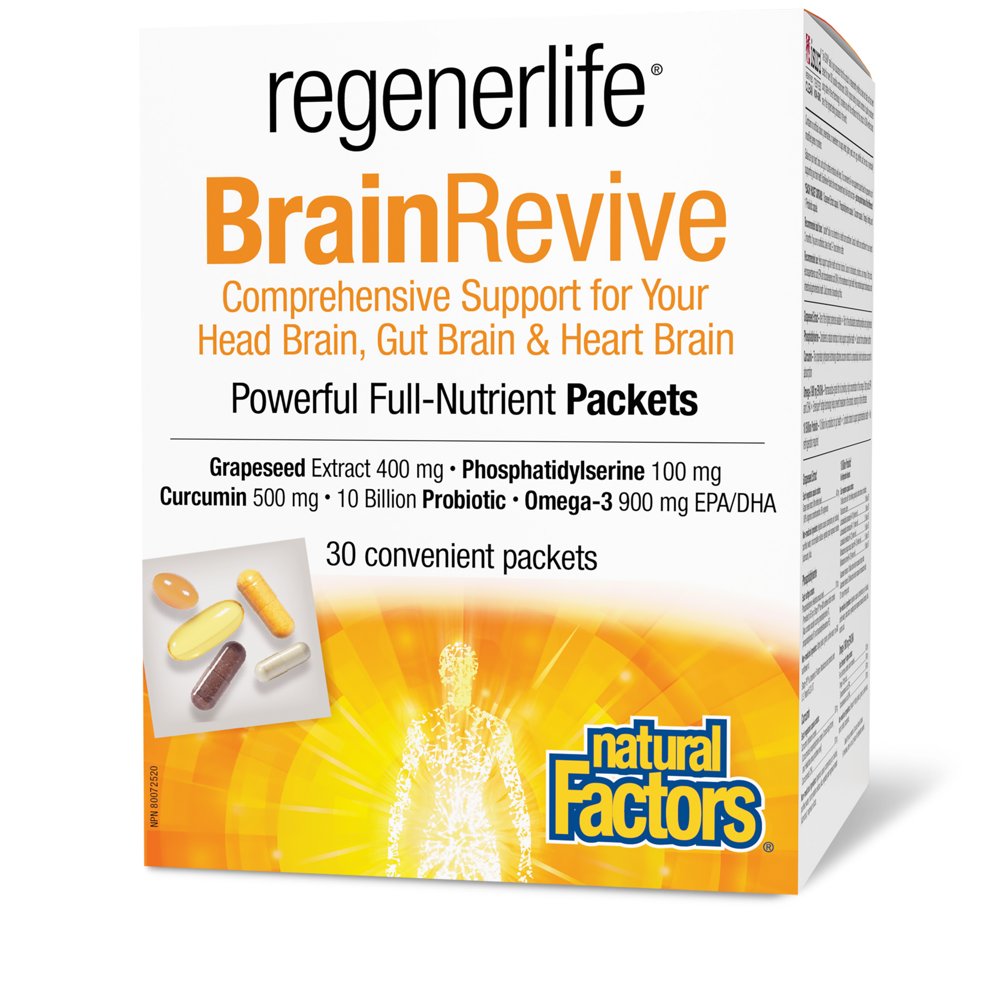 Natural Factors BrainRevive 30 Packets