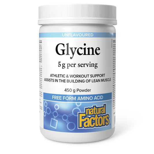 Natural Factors Glycine 5 g 450 g Powder Unflavoured