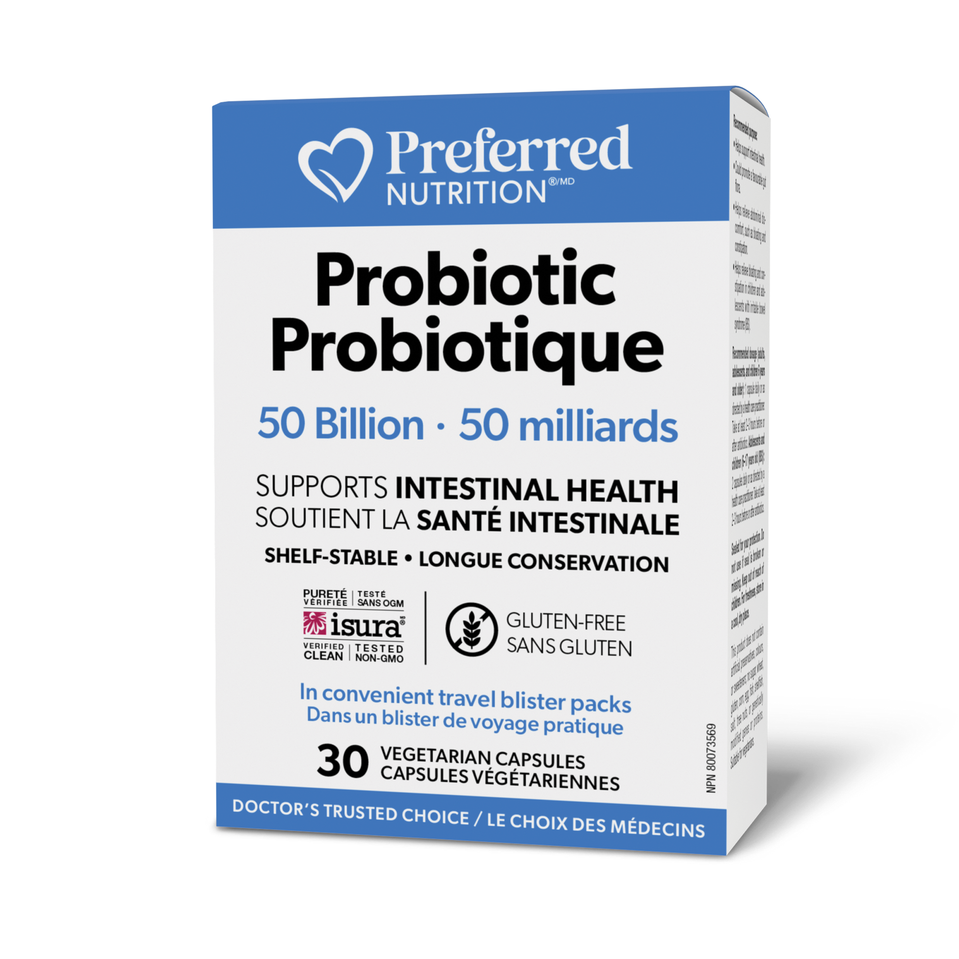 Preferred Nutrition® Probiotic 50 Billion 30 Vegetarian Capsules