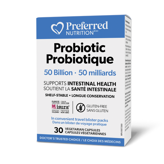 Preferred Nutrition® Probiotic 50 Billion 30 Vegetarian Capsules