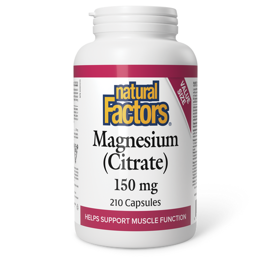 Natural Factors Magnesium (Citrate) 150 mg 210 Capsules