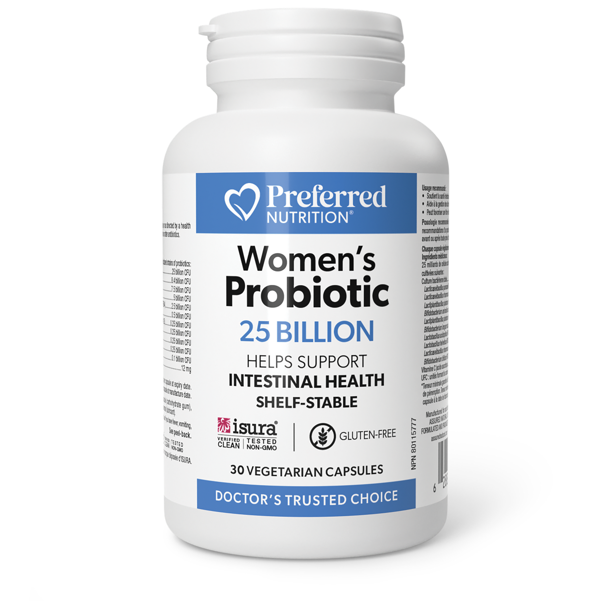 Preferred Nutrition® Women’s Probiotic 25 Billion 30 Vegetarian Capsules