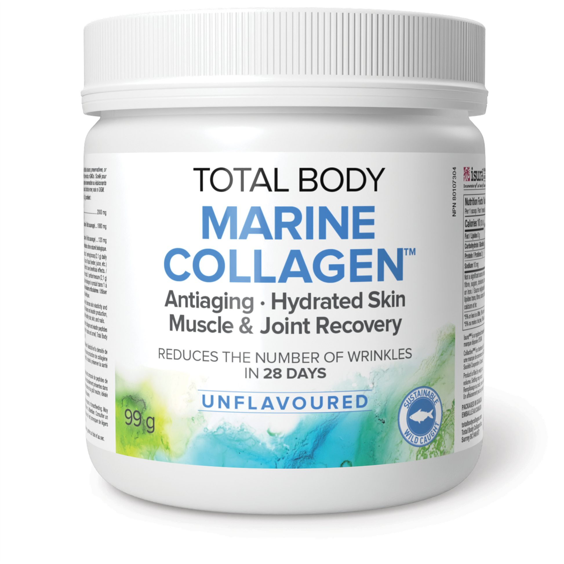Total Body Collagen Total Body Marine Collagen™ Antiaging ∙ Hydrated Skin 2000 mg 99 g Powder Unflavoured
