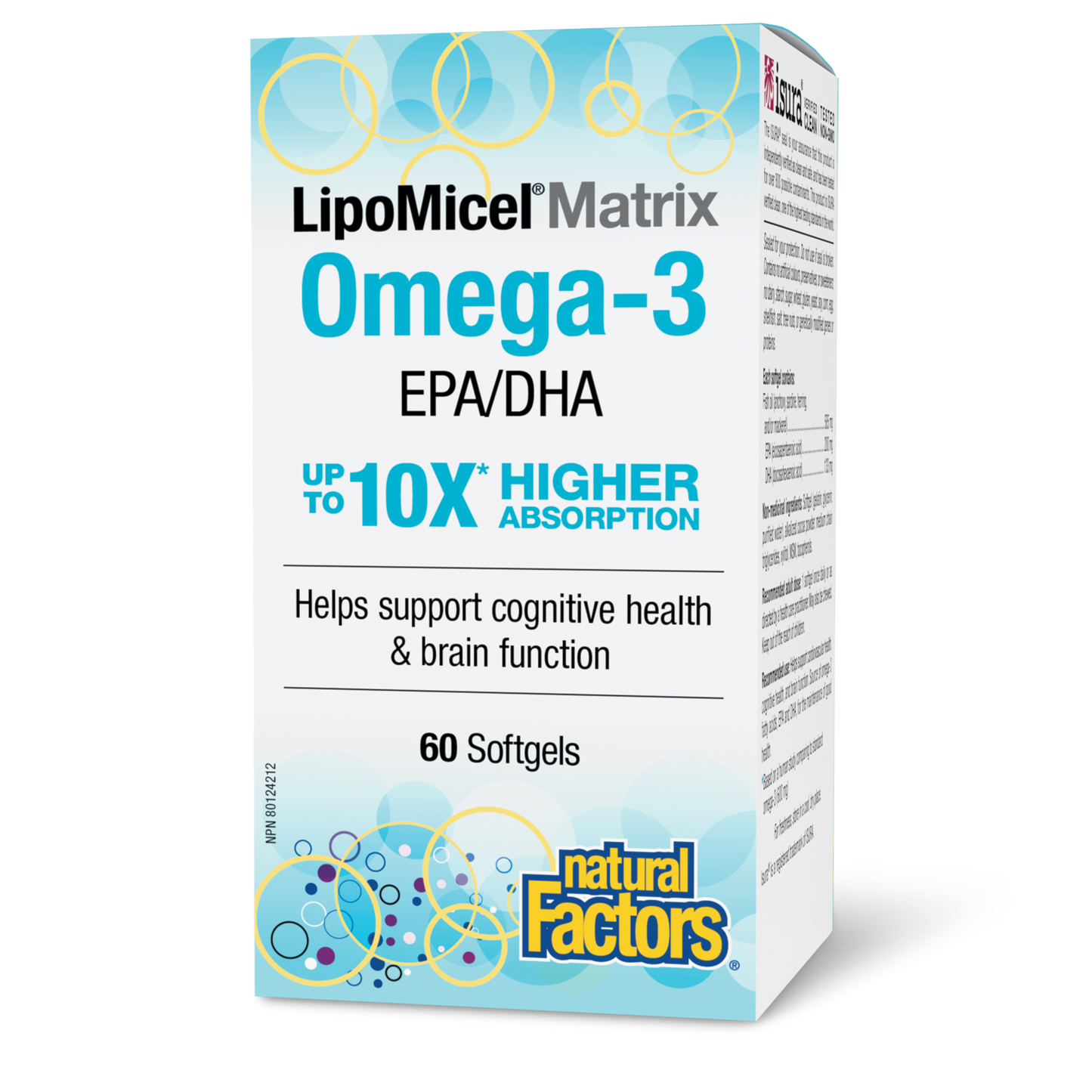 Natural Factors LipoMicel® Matrix Omega-3 EPA/DHA 500 mg 60 Softgels