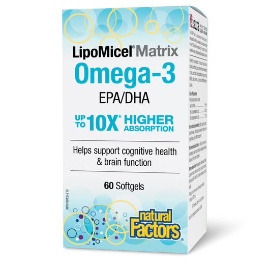 Natural Factors LipoMicel® Matrix Omega-3 EPA/DHA 500 mg 60 Softgels