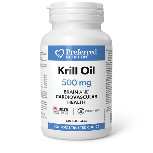 Preferred Nutrition® Krill Oil 500 mg 120 Softgels