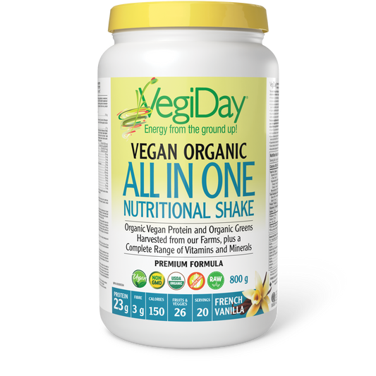 VegiDay® VegiDay® Vegan Organic All in One Nutritional Shake 800 g Powder French Vanilla