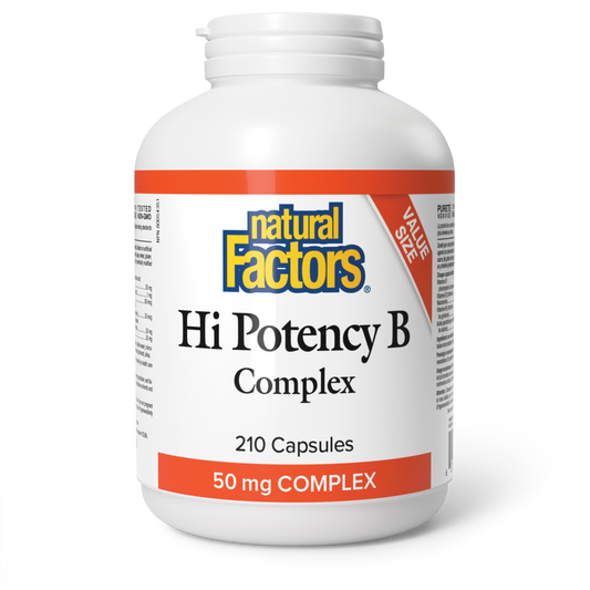 Natural Factors Hi Potency B Complex 50 mg 210 Capsules