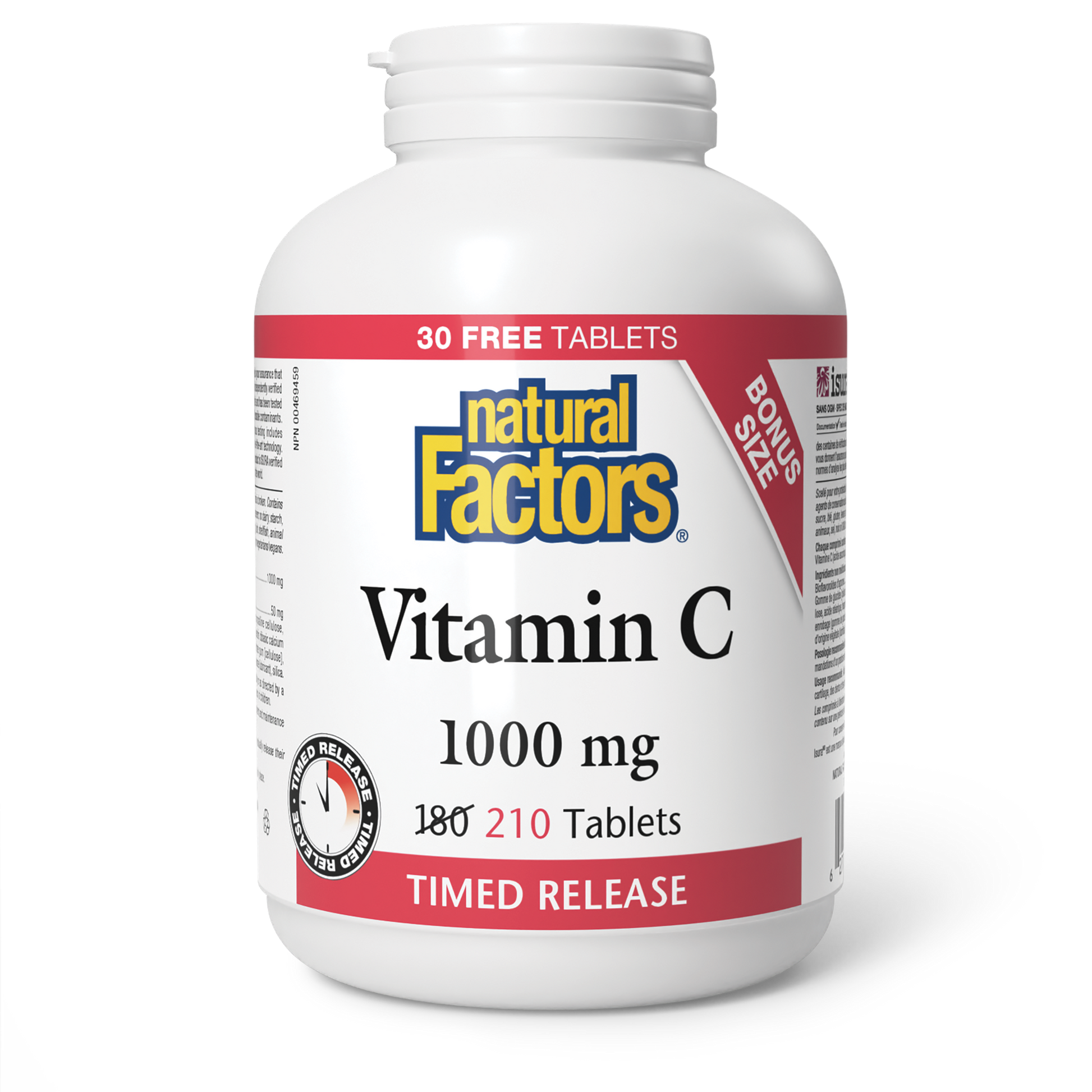 Natural Factors Vitamin C Timed Release 1000 mg 210 Tablets