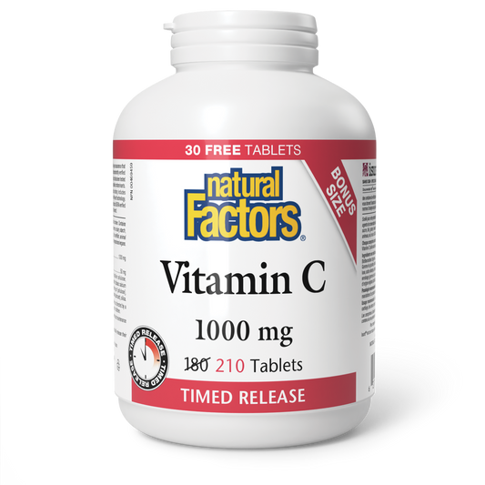 Natural Factors Vitamin C Timed Release 1000 mg 210 Tablets