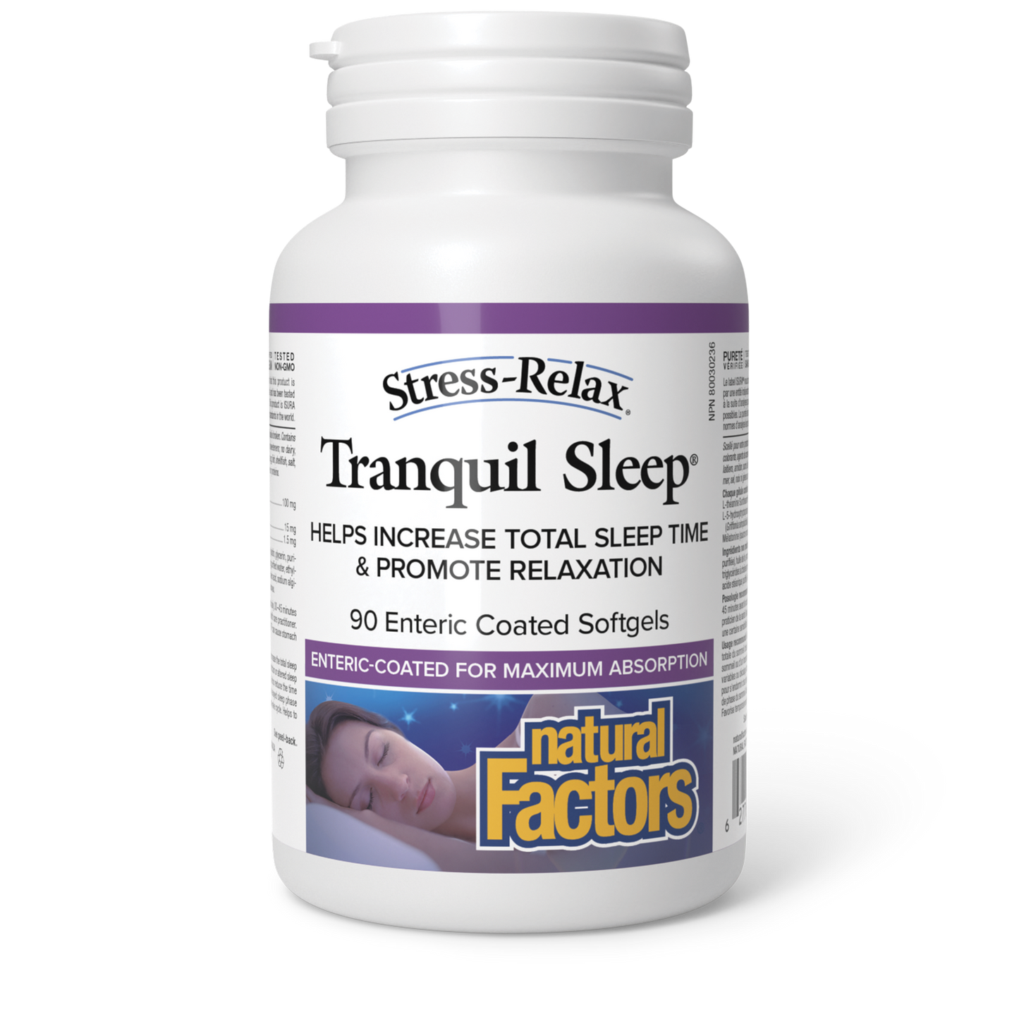 Natural Factors Tranquil Sleep 90 Enteric Coated Softgels