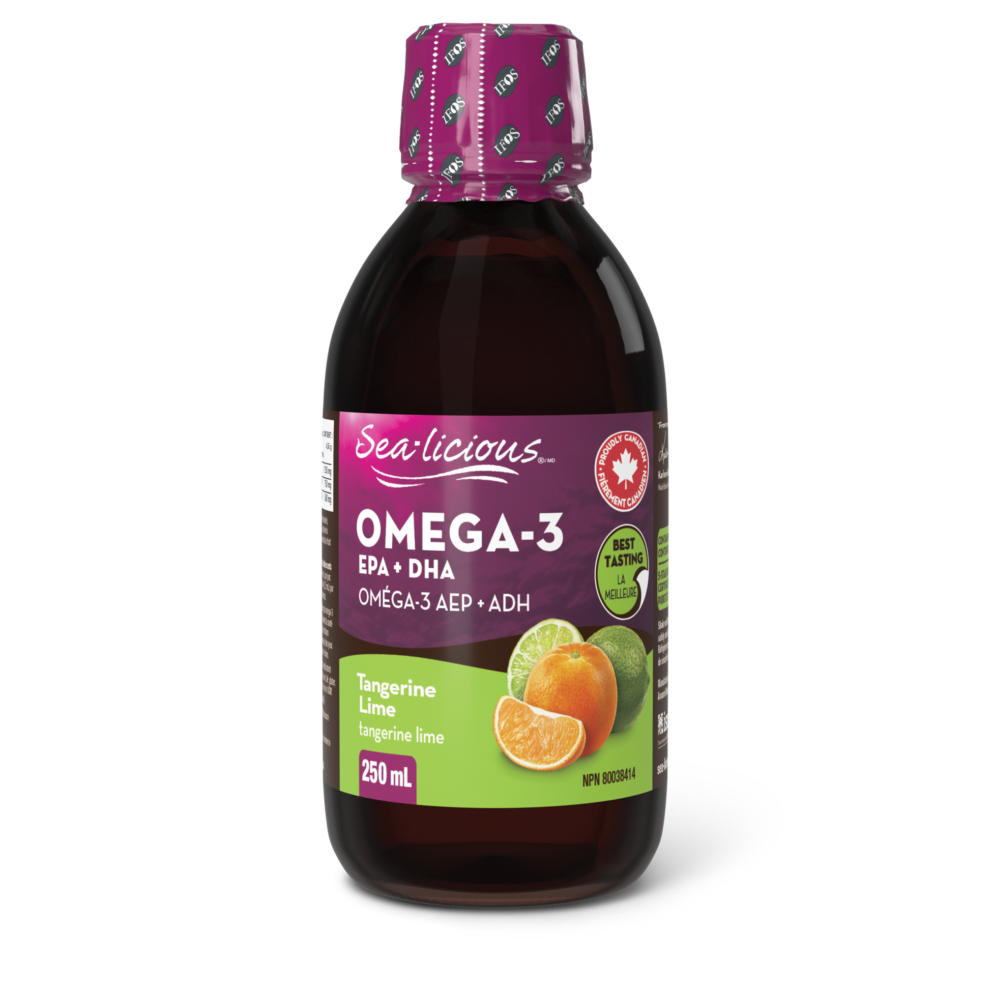 Sea-licious® Omega-3 EPA + DHA 250 mL Liquid Tangerine Lime