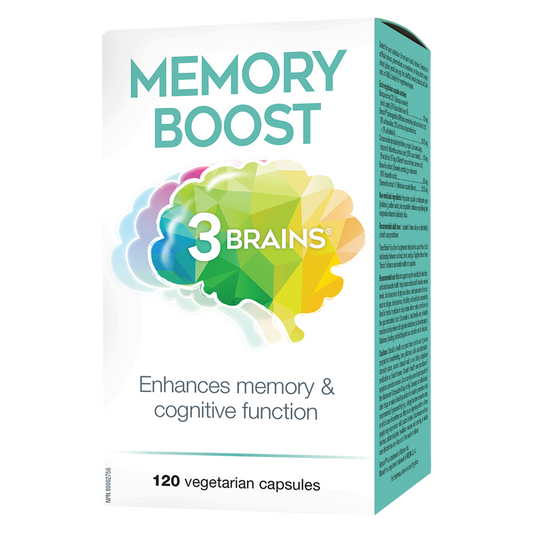 3 Brains® Memory Boost 120 Vegetarian Capsules