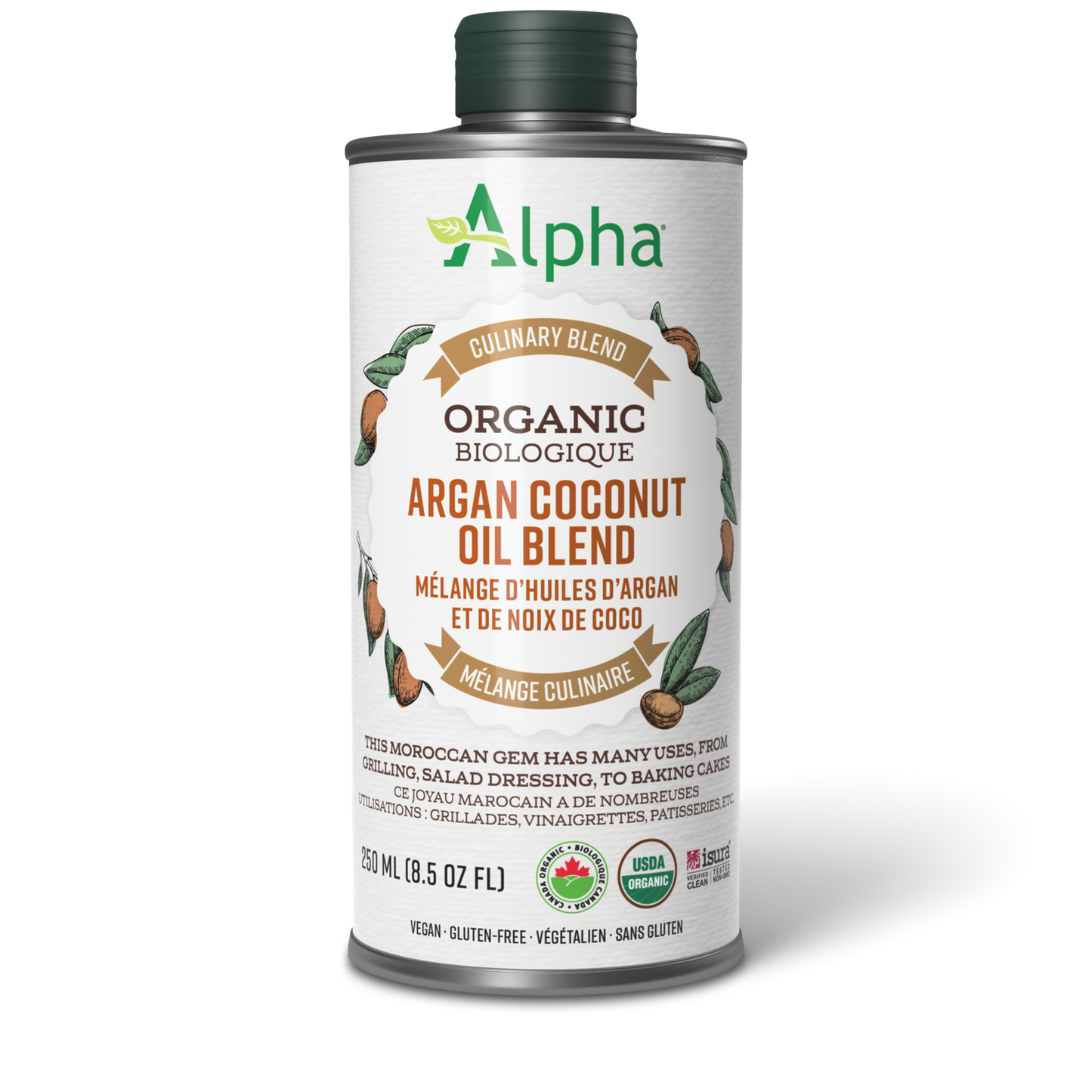 Alpha® Health Organic Argan Coconut Oil Blend 250 mL Liquid