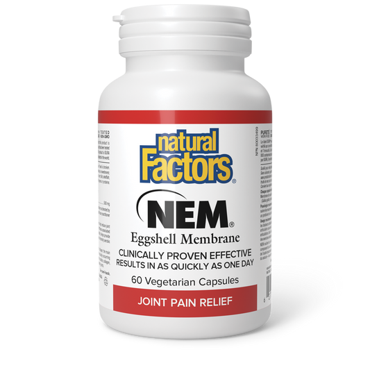Natural Factors NEM® Eggshell Membrane 500 mg 60 Vegetarian Capsules